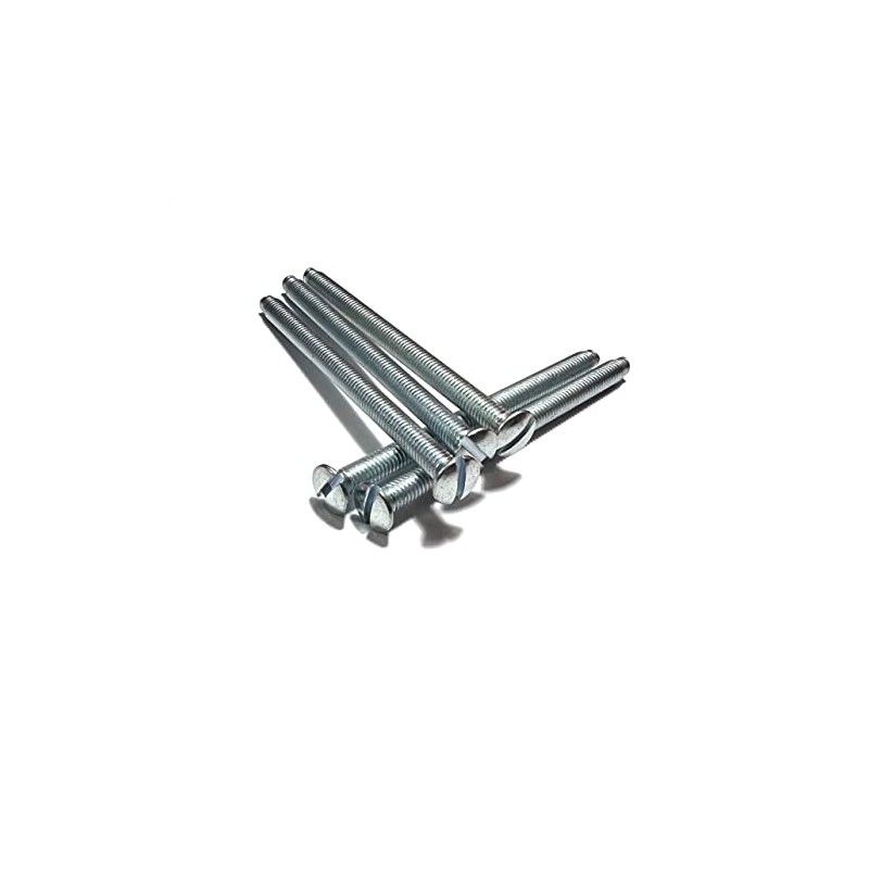 M3.5 (3.5mm x 35mm) Nickel Plated Slotted Raised Countersunk Electrical