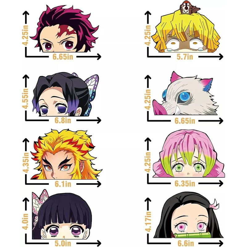 NEW Demon Slayer Sticker Nezuko Peeker Car Decal Stickers 4.17"