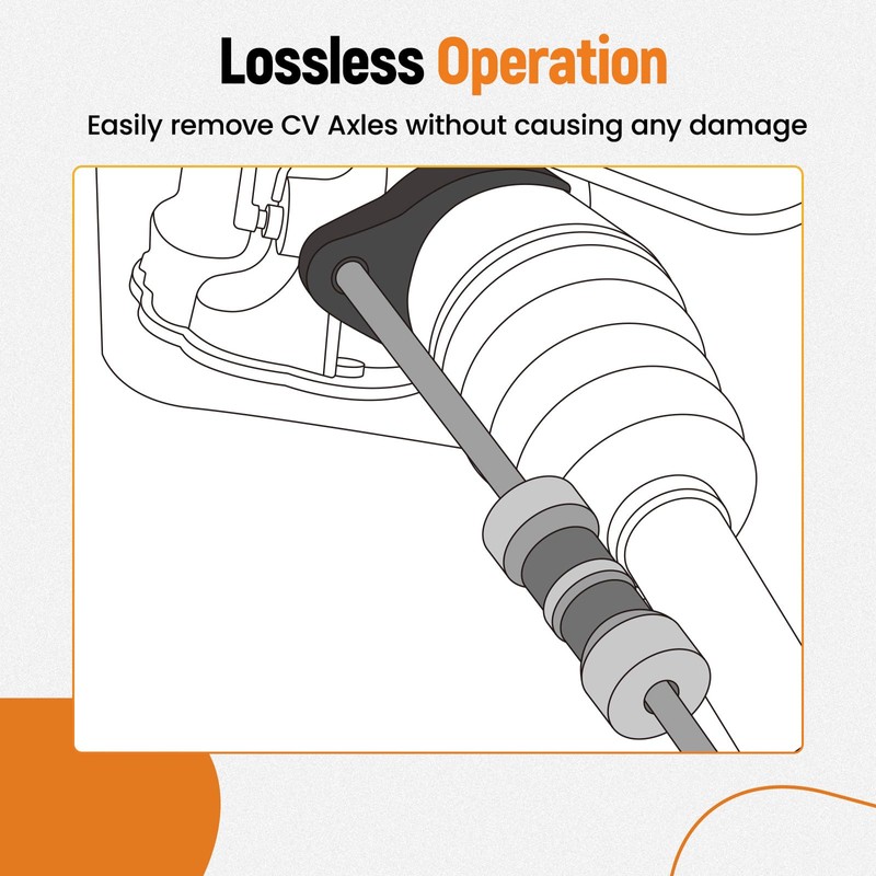 maXpeedingrods Inner CV Axle Puller Removal Tool with 5/8"-18 Slide