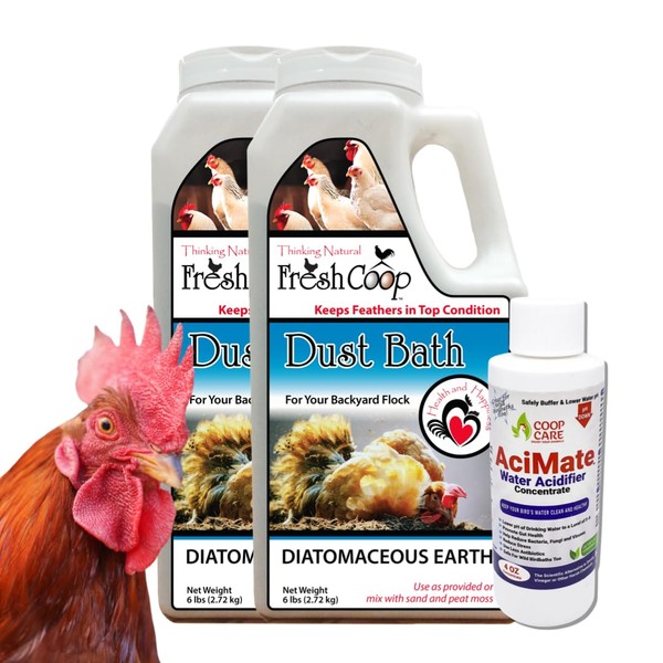 Absorbent Chicken Dust Bath for Backyard Chickens and Pets |