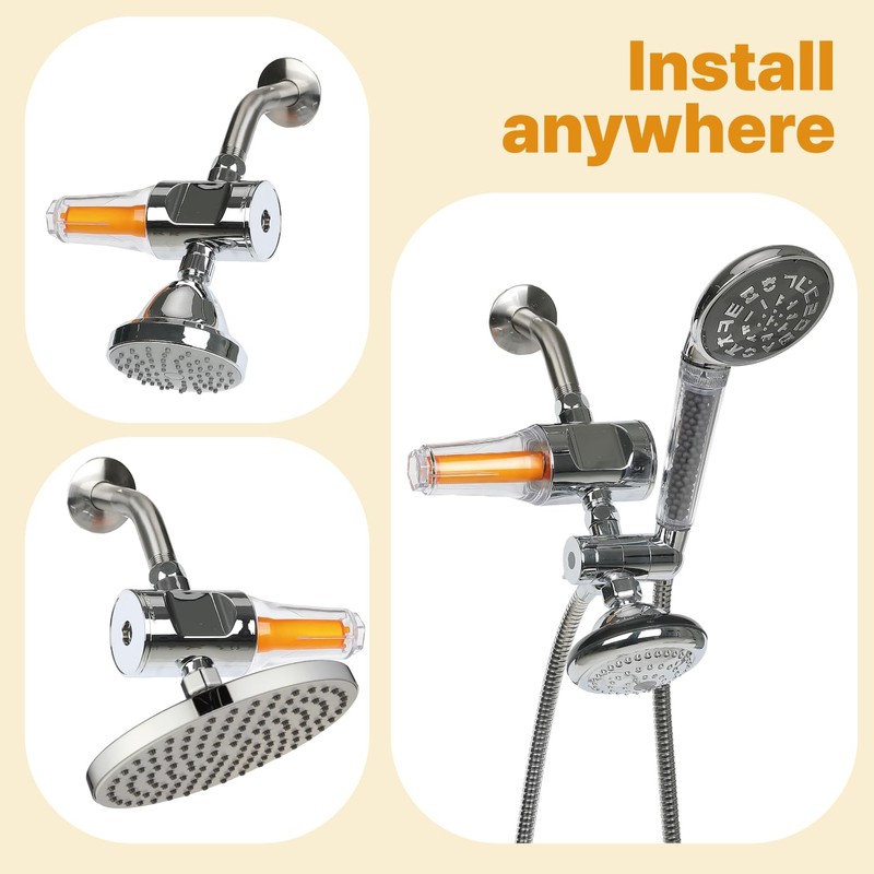 VitaPure Vita-100C aka SUF-100V Vitamin C Inline Shower Filter, Removing