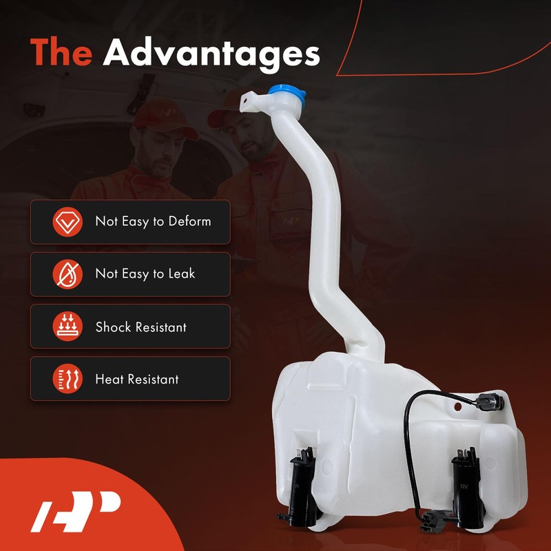 A-Premium Windshield Washer Reservoir Tank Assembly Compatible with Acura MDX