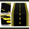 Racetrack Floor Running Black Racer Party Decoration Mat Road Table