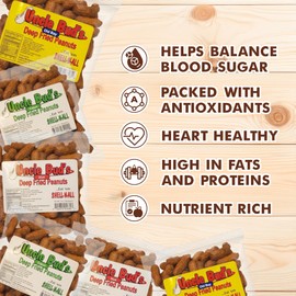 Uncle Bud's Deep Fried Peanuts In Shell (Spicy 6-Pack), Hot Peanuts, Spicy Peanuts Individual Packs, Nuts Variety Pack, Spicy Nuts, Salted Peanuts in the Shell, Nuts Individual Packs, Cajun, Old Bay