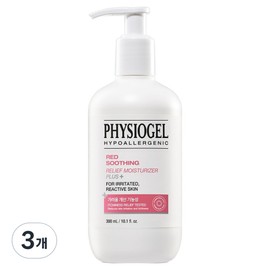 Physiogel Red Soothing Relief Moisturizer Plus Lotion, 300ml, 3 pieces / 피지오겔 레드 수딩 릴리프 모이스처라이저 플러스 로션, 300ml, 3개
