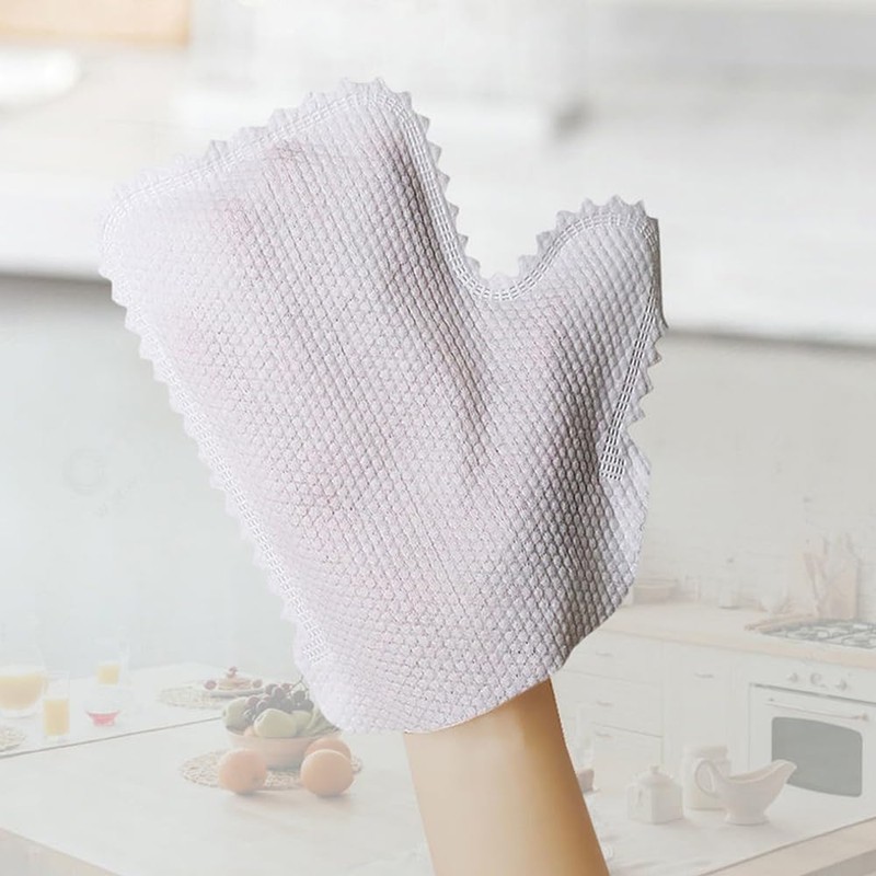 Tiardey 20 Pcs Dusting Gloves Non-Woven Dust Removal Gloves Cleaning