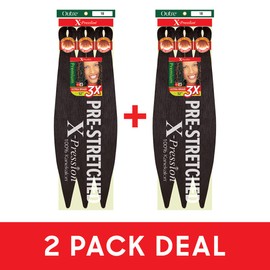 Outre [2 PACK DEAL] X-Pression Braid-Pre Stretched Braid 52" 3X 2 Packs (60)