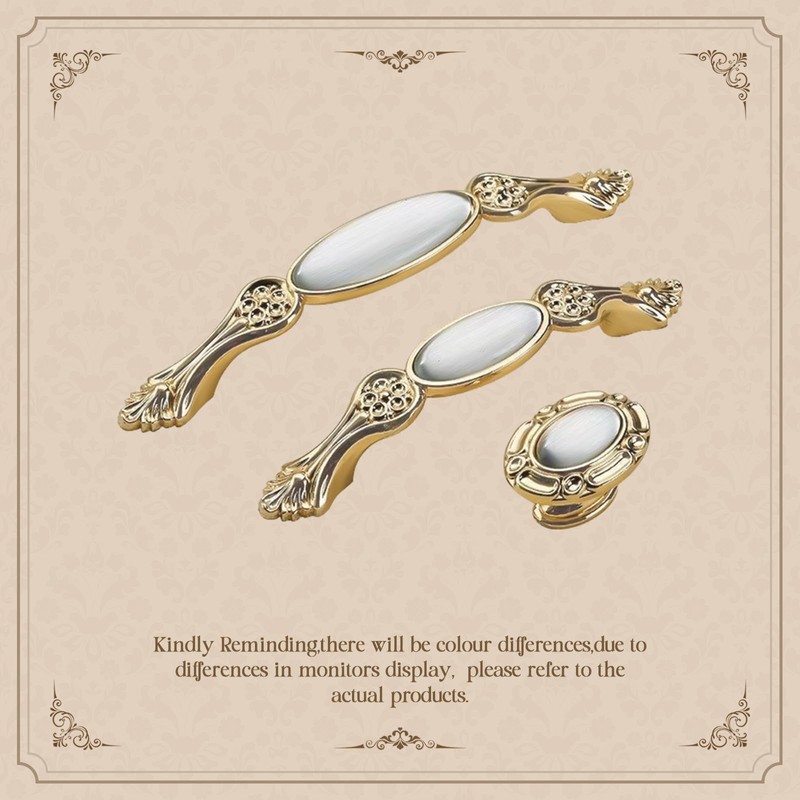 Elistonie 2 Pack Vintage Style Cabinet Handles - 128mm Hole