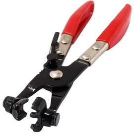 EZONEDEAL Hose Clamp Plier Cross Slotted Jaw Plier Auto Repair Tool Swivel Flat Band for Removal and Installation of Ring-Type or Flat-Band Hose Clamps