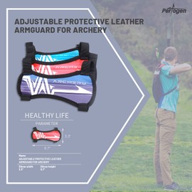 Perogen Archery Arm Guards Arm Adjustable Bow Protector for Adults Shooting Hunting Practice