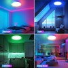 OUILA LED Ceiling Light Dimmable with Remote Control 3000K-6500K &