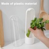 Restynic 2 Pack Herb Keeper Container for Refrigerator, Clear Storage