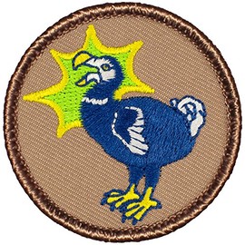 Dodo Bird Patrol Patch - 2" Diameter Round Embroidered Patch (Sew-on)