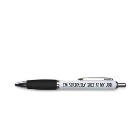 Rude Pens For Adults | Funny Boss Gifts Leaving Presents For Colleagues | Silly Ballpoint Pen Novelty Funky Stationery Quirky Gift Office Desk Accessories (Black_PAP50)