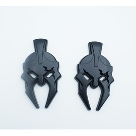 2Pcs Right Left Side Custom Gladiator Emblems 3D Badges Replacement for JL Jeep Gladiator (Matte Black)