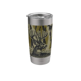 Whitetail Deer Bottomland Camo Deer Hunting Camo Stainless Steel Insulated Tumbler