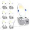 Ensenior 6 Pack 4 Inch LED Recessed Light, Dimmable, 2700K-5000K