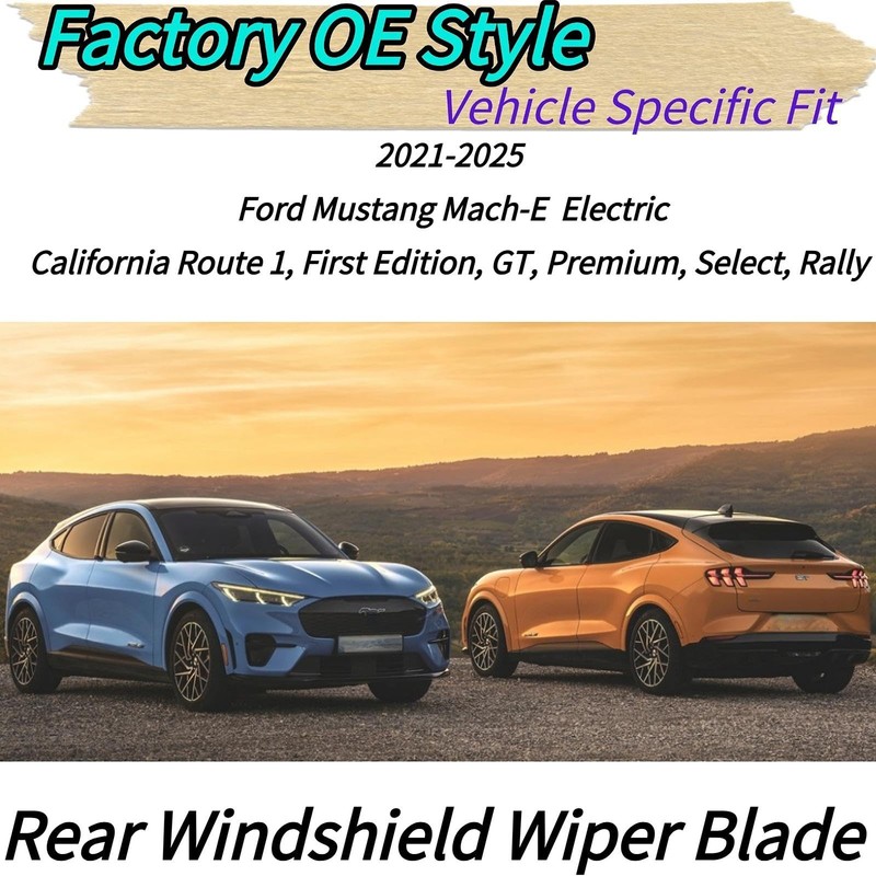 Rear Wiper Blade & Arm Replacement for Ford Mustang Mach