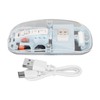 Wireless 2.4G Bluetooth Transparent Mouse 2400 DPI Rechargeable 400mAh RGB