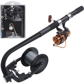 Lightweight Fishing Line Spooler Sliver Aluminum Tensioner Suction Line Winder Spinning Reel Spooler Fishing Tackle Tools Style C