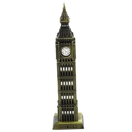 Cabilock Snow Globe Figure Clock Model London Office Decor Architectural Building Eiffel Tower Decor British Decor Alarm Clock London Souvenir Leaning Tower of Statue Centerpiece