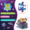 UNGLINGA 70 Piece Solar System Floor Puzzles for Kids Ages