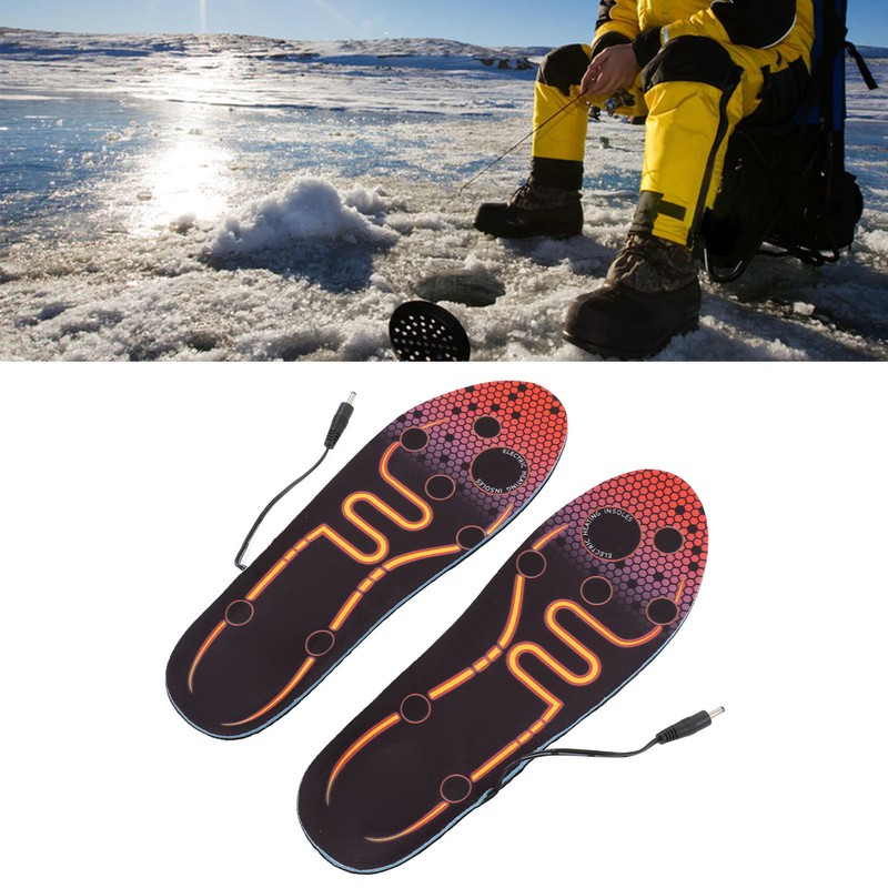 Heated Insoles USB Electric Heating Foot Warmer Washable Easy Control