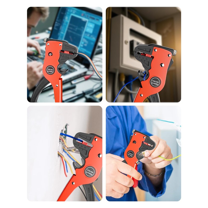 VCELINK Automatic Quickstrip Wire Stripper and Cutter, Professional Quick Strip
