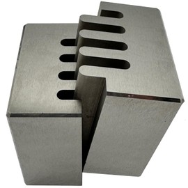 Heavenly Metals 2-Piece Zig Zag Cube Puzzle – Precision Wire EDM Cut Zero Tolerance Stainless Steel Desk Trinket