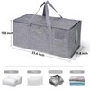 BALEINE Extra Large Storage Tote with Zippers & Carrying Handles,