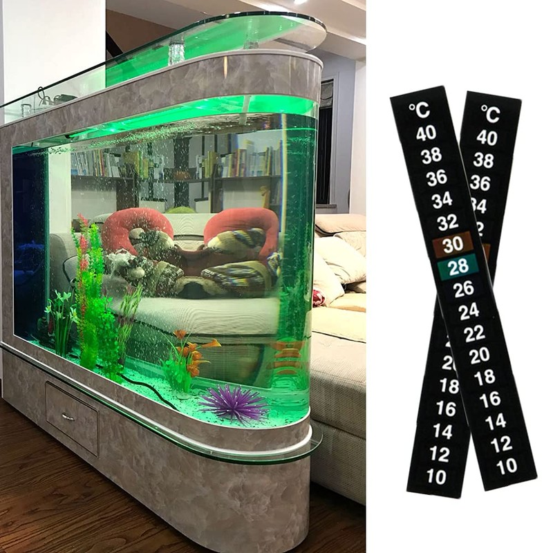 3 Pieces Aquarium Thermometers Temperature Meter Sticker Stick-on Thermometer Digital