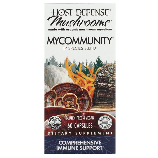Host Defense MyCommunity Capsules - 17 Species Blend Mushroom Supplement