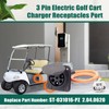 YUXIVCNE ST-031016-PZ Electric Golf Cart Charger Receptacles Head Replacement for