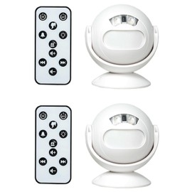 Wireless Motion Sensor Door Chime, Greencycle Door Chime Indoor for Business When Entering,Store Door Entry Bell,32 Tunes,4 Level Volume,Alarm for Home,Office,Hotel,Factory,2pk