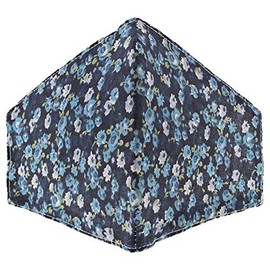 Zac's Alter Ego Blue Floral Print Cotton Face Mask/Cover
