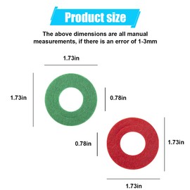 ZIMISI Car Battery Terminal Washers, 4 Red & 4 Green Car Battery Corrosion Prevention Shim, Fiber Top & Side Battery Terminal Protector, Universal Washer Gasket for Most Cars, SUVs, Trucks (8PCS)