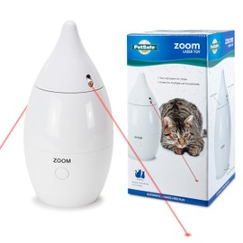PetSafe Zoom - Double Laser Pointer Cat Toy / Dog Toy - Randomly Rotating, Automatic Cat Laser Toy: Cat Anxiety Relief, Hands Free, Auto Shutoff, Battery Operated, Laser Safe - Interactive Cat Toy