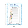 Baby Shower Emoji Pictionary Game, Azul para Niño, Baby Shower