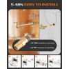 RALANDA Brass Pot Filler Faucet Gold, Dual Valve Wall Mount
