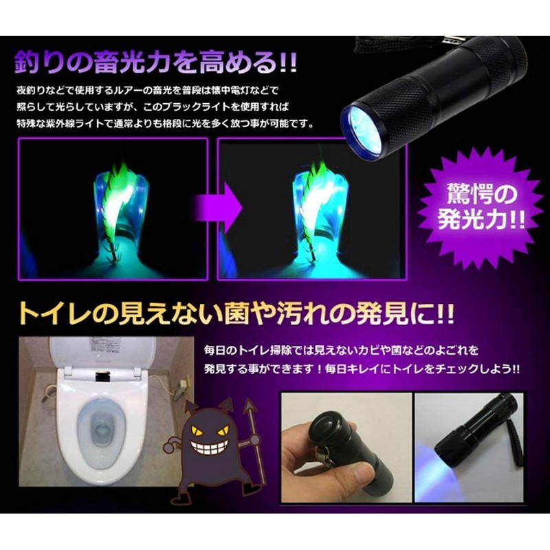 Y Department Store Center 55® LED Black Light 9 Light