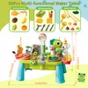 Yrkidstoi Water Table with Pump, 12-in-1 Dino Mist Spray Water