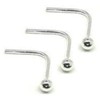 3 X Sterling Silver 1.5mm ball nose studs