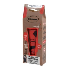 Goodmark 02080478 - Professional Aqua Make Up Cream Gold, 1 Piece, 28 ml, in a Tube, Cream, on Blister Card, Make-Up, Make-Up, Carnival, Costume, Stage, Theatre, Halloween