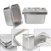 Biugaaufai 5 Pack 1/2 Size Stainless Steel Steam Pan, 6