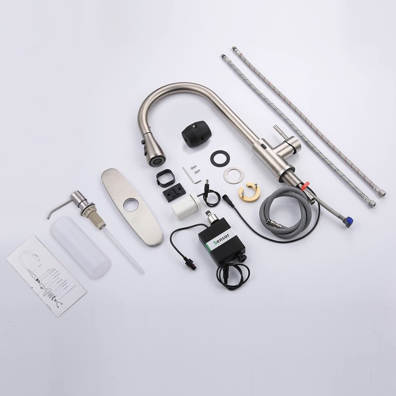 Touchless Kitchen Faucet with Pull Down Sprayer, Motion Sensor Kitchen