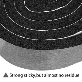 2 Rolls 1 Inch W 3/8 Inch T Weather Stripping Air Conditioner Open Cell Foam Seal Tape, Window Insulation High Resilience Seal Strip for Doors Window,Total 16FT