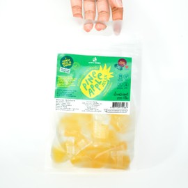 CHEW GREEN Pineapple Punch Gummies 7 oz (200g) Natural Snack Gummies Fruits | Grade Tropical Fruit, Plant-Based, Chewy Texture, Juicy Tropical Purée & Juice (1 Pack, Pineapple Gummy)