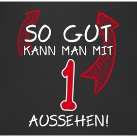 Birthday Baby Look So Gut Kann Man Mit 1 Baby Bibs Cute Can Be Used As an accessory for Boys and Girls - black