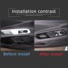 MODY ABS Carbon Fiber Window Lifting Switch Button Frame Trim