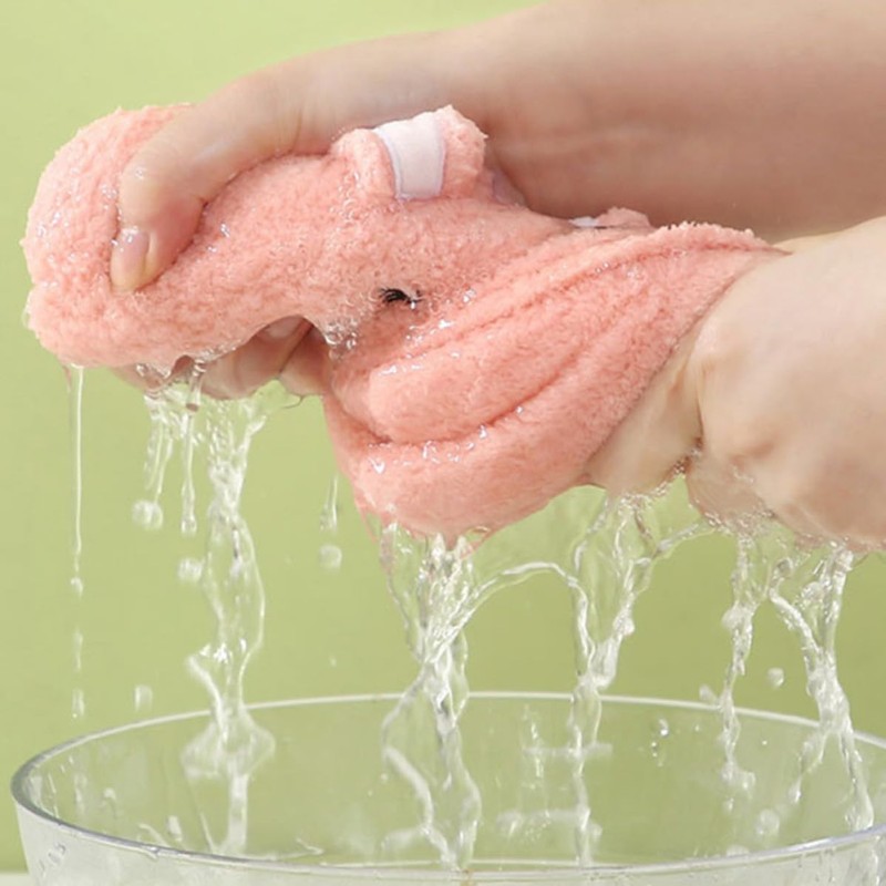 Toalla para Cabello de Microfibra 2 Piezas Buena Absorción, Ligera